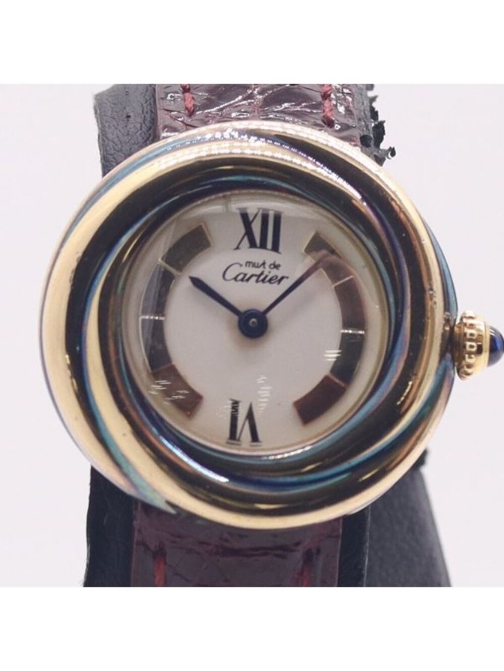 Cartier Must Trinity 925 Sterling Silver Cream Dial Watch